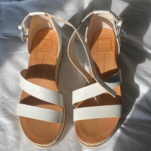 Dolce Vita Cream and Tan Women's Sandals